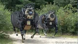 Big Dog Robot by Boston Dynamics  LS3 Legged Squad System [upl. by Johann]