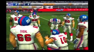 New York Giants vs New England Patriots Pretend Super Bowl 42 Madden NFL 2008 [upl. by Acirrej]