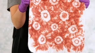 How to Make Tie Dye Circles  Tie Dyeing [upl. by Ecidnarb]