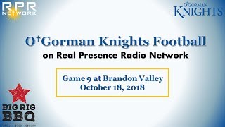 Football Sioux Falls OGorman at Brandon Valley [upl. by Litnahc]