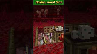 Minecraft golden sword farm shorts [upl. by Eide]