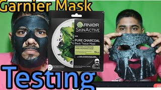 How to Use Garnier Charcoal Mask I Black serum mask [upl. by Sidoon]