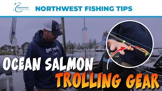 Ocean Salmon Trolling Gear  Northwest Fishing PROTIP [upl. by Atilahs]