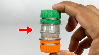 Glue Two Bottle Caps Like This Almost Nobody Knows About This Genius Idea [upl. by Bannerman]