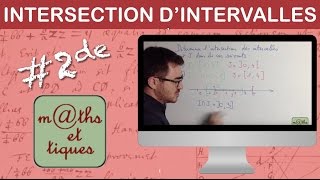 Déterminer lintersection dintervalles  Seconde [upl. by Enyt]