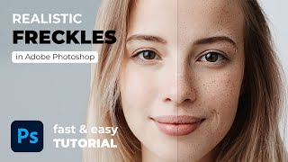 How to add Freckles to a Photo  Photoshop Tutorial [upl. by Baker]