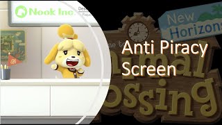 Animal Crossing New Horizons Anti Piracy Screen [upl. by Boote]