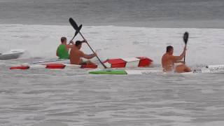 Surf Ski Training  Ins and Outs at Mooloolaba Beach [upl. by Nezah]