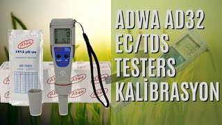 Adwa Ad32 EcTds Testers Kalibrasyon [upl. by Leffert]