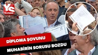 Diploma şovunu muhabirin sorusu bozdu [upl. by Lashondra]