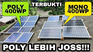 PANEL SURYA MONO VS POLY amp Cobain PLTS BEBAN 1 Rumah [upl. by Luttrell44]