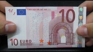 Banconota 10 Euro Serie Europa BCE EU [upl. by Aehsal]