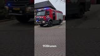 TST 214542 Drunen met spoed naar een reanimatie in Drunen brandweerman [upl. by Chilcote]