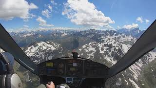 Magni M24 Gyrocopter Flight from Sion Switzerland to Aosta in Italy [upl. by Bryant]