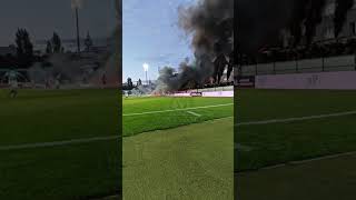 Bohemians Praha 1905  SK Slavia Praha pyroshow Slavia 29092024 [upl. by Aile770]