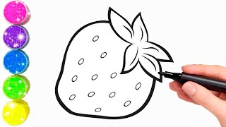 How to draw a strawberry 🍓 [upl. by Lucia]