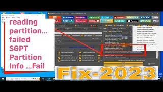 Unlock Tool Reading Partition Info Fail  SGPT none partition found Error Solution Latest 2023 [upl. by Lahpos]