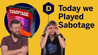 Sabotage board game playthrough  Today We Played [upl. by Meelak12]