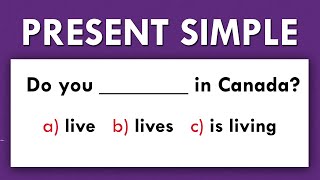 Present Simple  Grammar Test [upl. by Rramahs766]