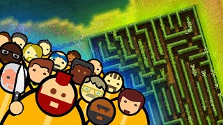 I spent over 10000 on a hedge maze to avoid paying security in Prison Architect  Island Bound [upl. by Koziarz]