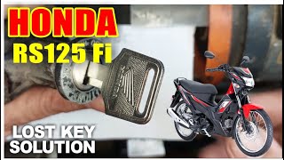 HONDA RS125 Fi LOST KEY SOLUTION VIA KEYCODE [upl. by Annaik]