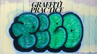 Raw GRAFFITI  Throwie practice [upl. by Guenevere]