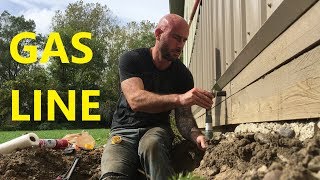 Pole Barn  DIY Natural Gas Line Install [upl. by Pierette785]