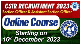 CSIR SOASO 2023  Online Batch  Check Details  Starting on 16th December 2023  Civilstap [upl. by Sackville]