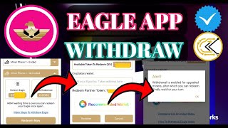 Eagle App Withdraw। Eagle Network Withdraw । Eagle App Withdraw Crypto kara। Egon Update। [upl. by Aleina709]