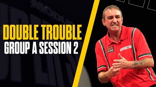 DOUBLE START DARTS DRAMA 😱  Darts  Series 8 Double Trouble  Group A Session 2 [upl. by Howarth]