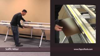 Bending a Soffit Miter on a Tapco PRO Brake [upl. by Wieche]