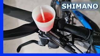 Shimano Hydraulik Bremse entlüften  auffüllen Fahrradwerkstatt [upl. by Wenoa]