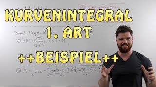 Kurvenintegral 1 Art skalar  BEISPIEL Masse eines Drahtes entlang einer Helix [upl. by Padriac]