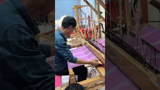 Handmade Loom Producing Pure Fabric fabric handmade craft [upl. by Leena]