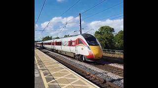 Azuma CENTURY Speeding Through Northallerton class801 azuma lner passengertrain trainspotting [upl. by Onitnevuj]