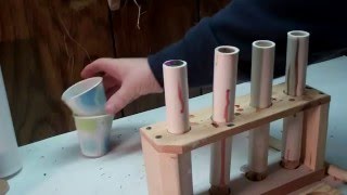 Showing how I make acrylic polyester pen blanks [upl. by Neehs]