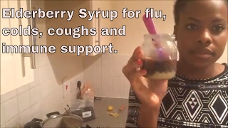 Elderberry Syrup for flu colds coughs and immune support [upl. by Clarey]