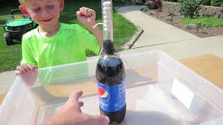 Coke amp Mentos Challenge cokeandmentos family funny [upl. by Ahsien642]