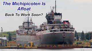 The Michipicoten is Floating The Repair of The 13 Foot Crack Seems to be Finished [upl. by Gentry]