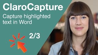 Claro Capture Walkthrough  Highlighted Text in Word  Launchpad 23 [upl. by Sorazal]