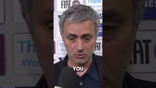 Jose Mourinho quotIF I SPEAK IM IN BIG TROUBLEquot Epic Interview football mourinho shortsvideo [upl. by Lezlie459]