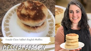 Claire Saffitz Classic English Muffins  Dessert Person Recipe Test [upl. by Bergin]