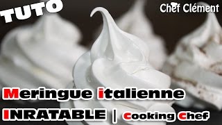 Recette au COOKING CHEF  Meringue ITALIENNE inratable  Chef Clément [upl. by Ycat876]