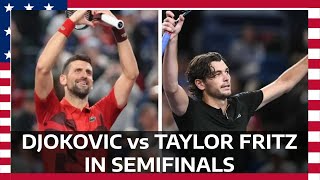 Djokovic suffers meets Taylor Fritz in Shanghai Masters semifinals [upl. by Euqimod]