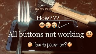 HOW TO POWER ON YOUR PHONE IF ALL THE BUTTONS ARE BROKEN [upl. by Aleahpar408]