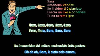 Sara Antonello Venditti con testo in stile karaoke [upl. by Treva]