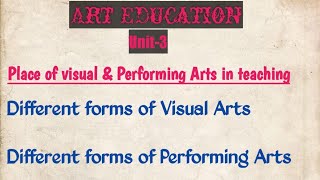 Forms of Performing and visual arts explained by Namita [upl. by Saidnac928]