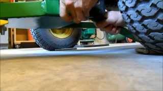 Installing a 42 Inch Snow Blade on a John Deere [upl. by Collie]