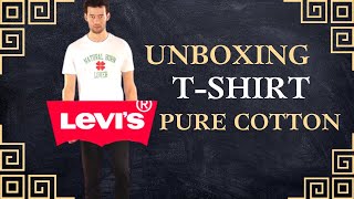 Unboxing Levis T Shirt White Typography Printed Pure Cotton  myntra [upl. by Gavra]