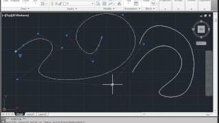 C00310 Drawing Splines AutoCAD 2014 Tutorial [upl. by Tersina]